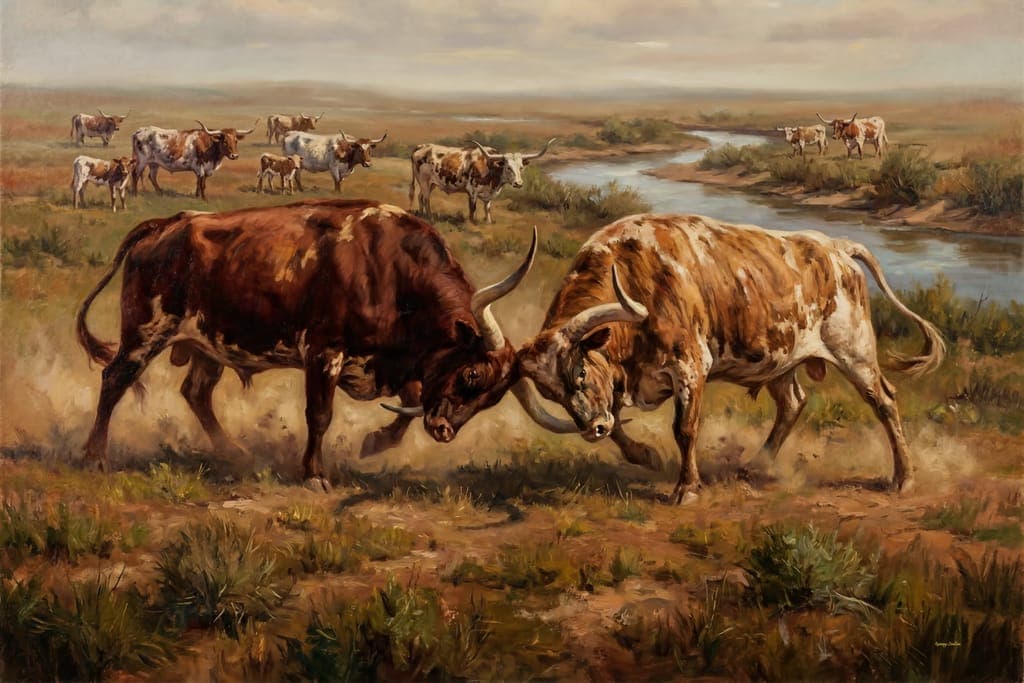 Longhorns Fighting
