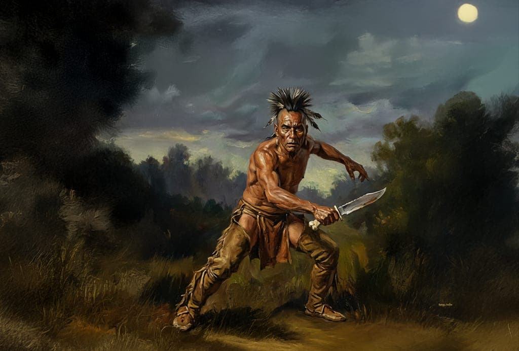 Magua And His Knife