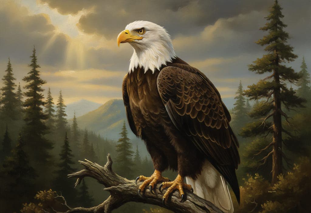 Portrait Of A Bald Eagle