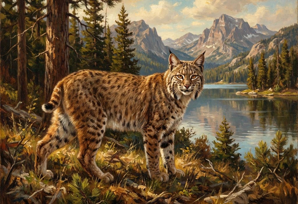 Portrait Of A Bobcat