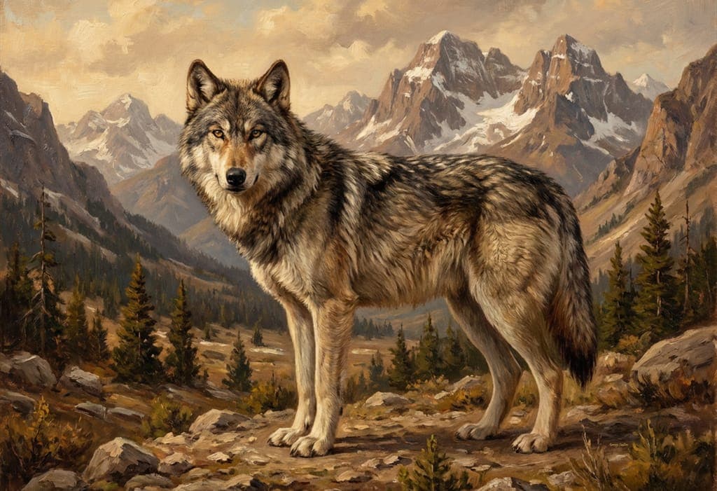 Portrait Of A Wolf