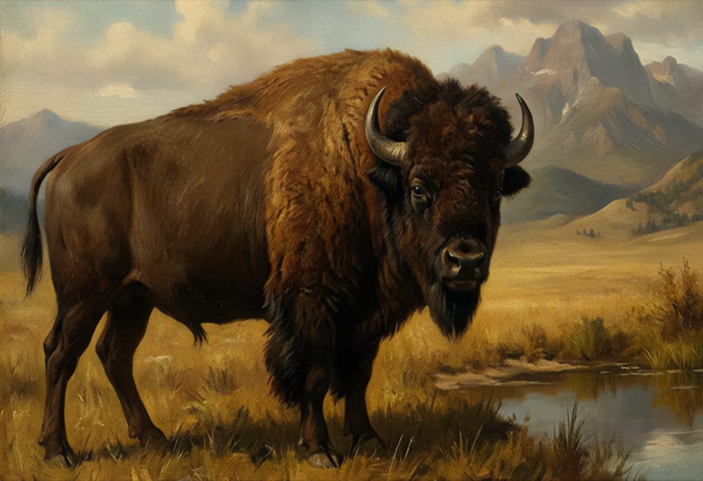 Portrait Of An American Buffalo